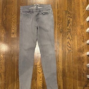 J Brand Light Gray Skinny Jeans